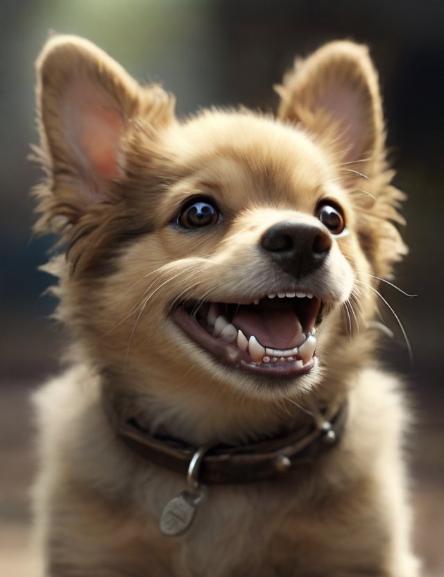 cachorro mostrando os dentes