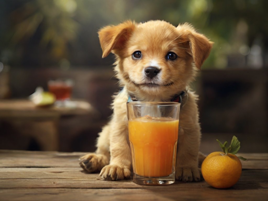 cachorro pode tomar suco de maçã
