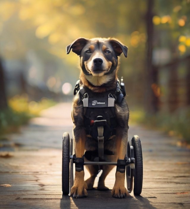 Cachorro paraplégico