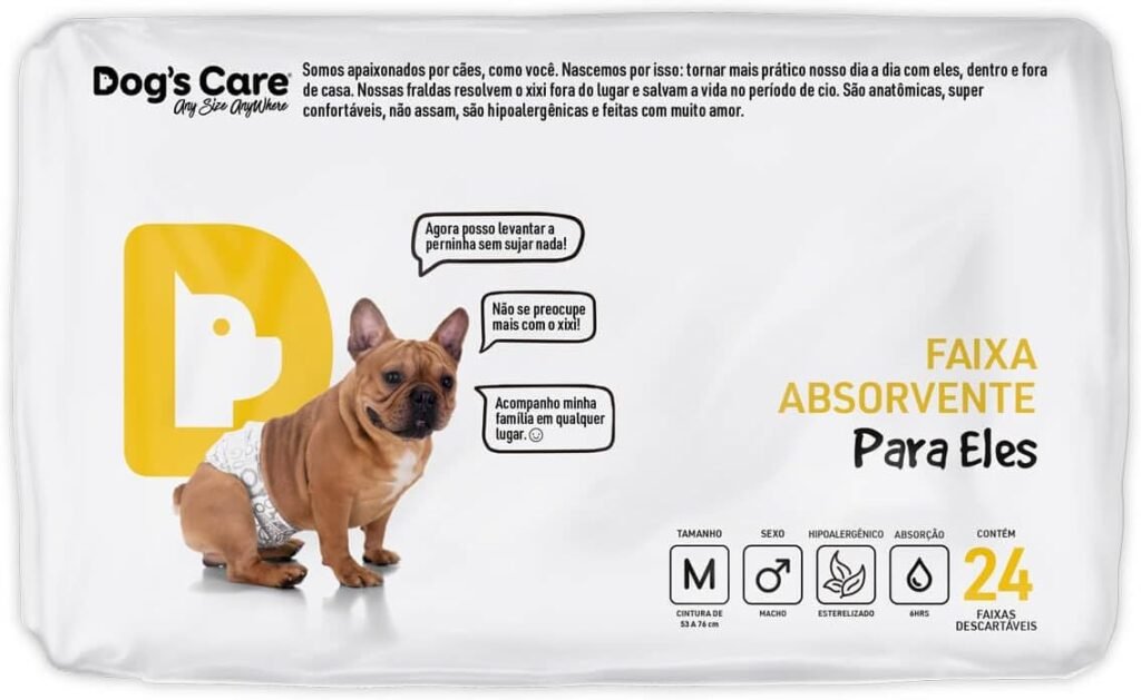 DOG'S CARE Fralda Faixa Higiênica para Cães Macho Dog's Care