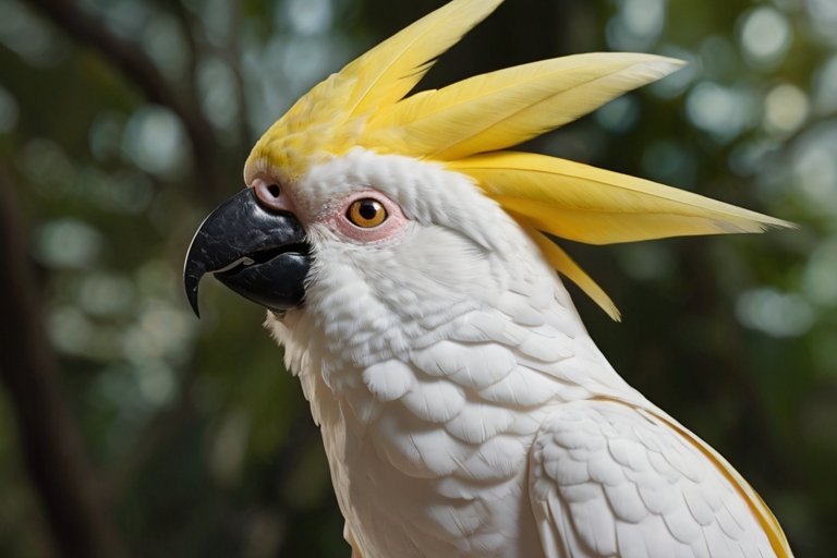 Cacatua-de-crista-enxofre (maior): Perfil da espécie de pássaro