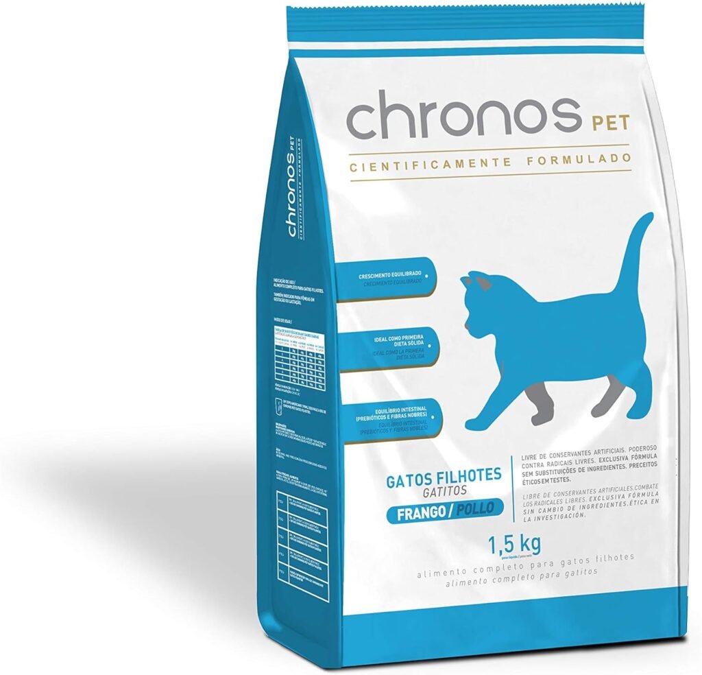 Chronos Ração Pet Gatos Super Premium Filhotes Sabor Frango 1 5Kg Raça Filhotes Sabor Frango