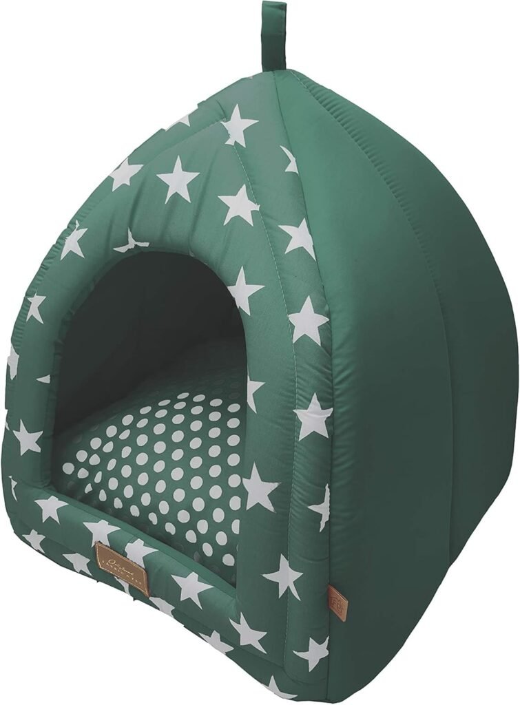 Fábrica Pet Star Cabana para Cães e Gatos, Verde, Único