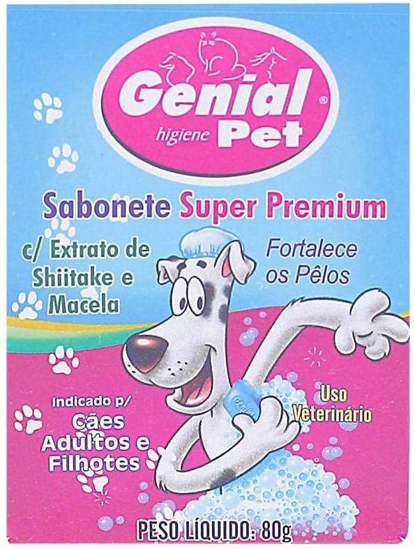 Genial Pet Sabonete Genial Super Premium (80G) Para Cães