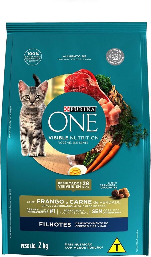  PURINA ONE Ração seca para gatinhos e gatas prenhas