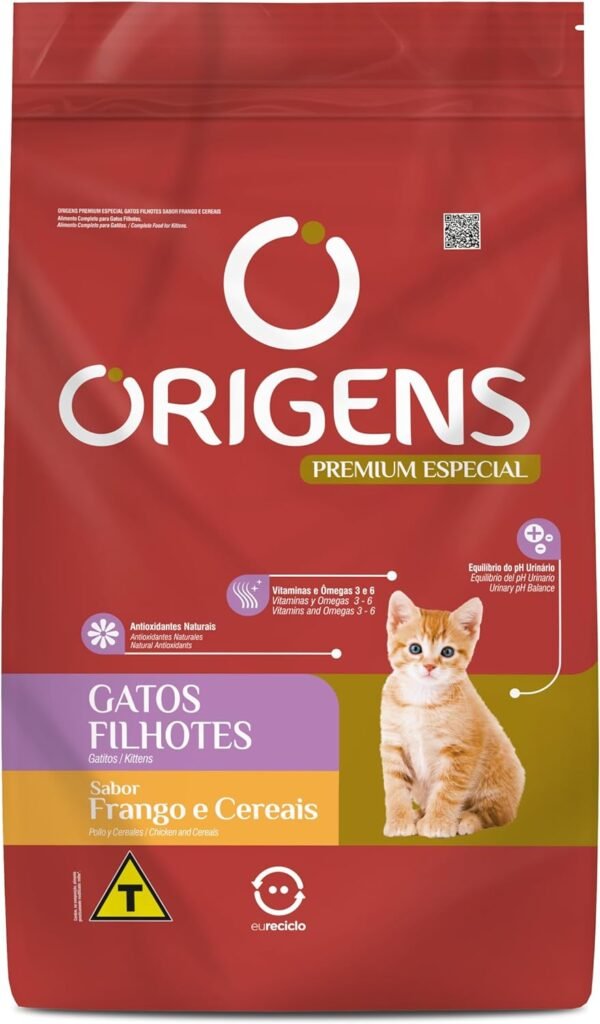 Ração Origens Premium Especial Gatinho Sabor Frango e Cereal