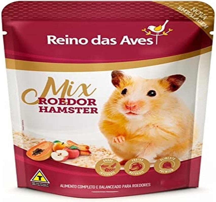 Ração Para Roedores Gold Mix Hamster 500g Reino Das Aves
