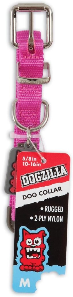 Coleira Dogzilla M Rosa Dogzilla para Cães, Medio, Rosa