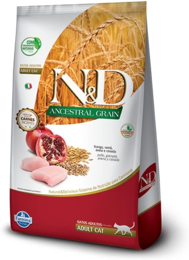 Farmina N&D Ancestral para Gatos Adultos de Todas as Raças Sabor Frango