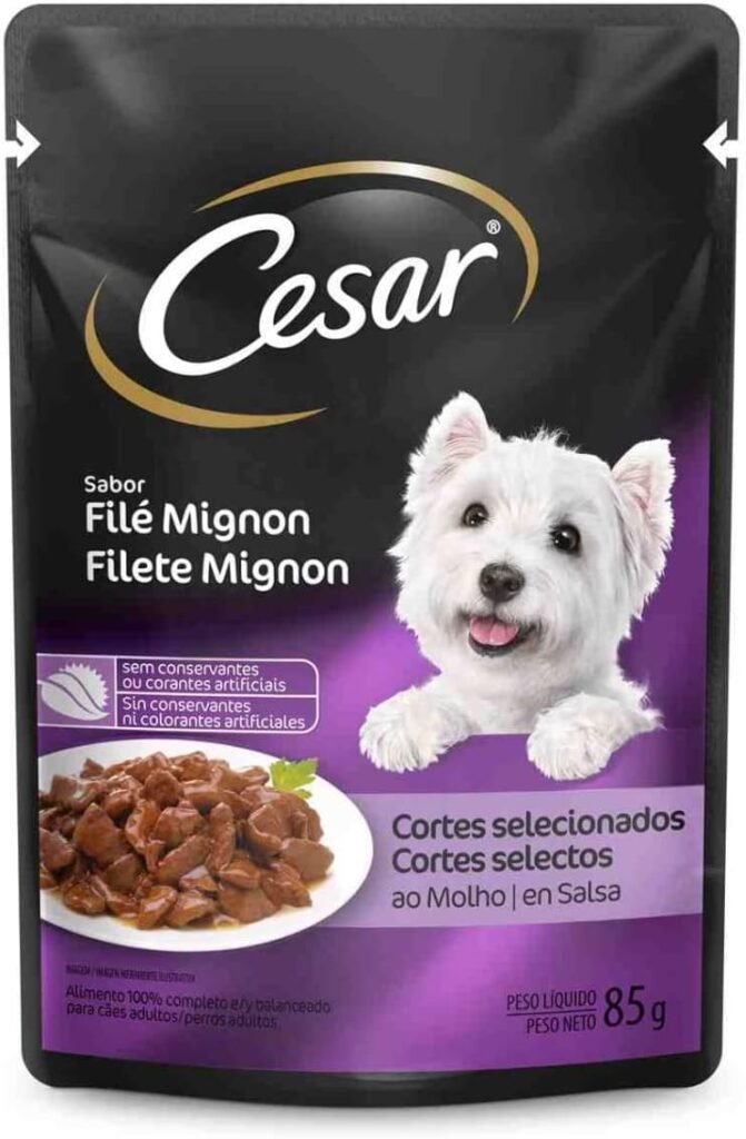 Ração Úmida Para Cachorros Cesar Sachê Cortes 