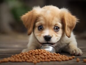 cachorro comendo lentilha