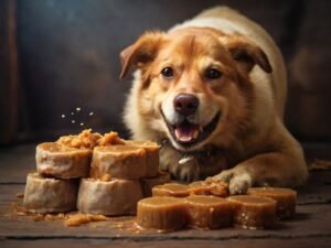 cachorro comendo rapadura