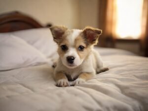 cachorro na cama