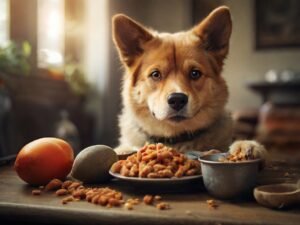 cachorro comendo ração