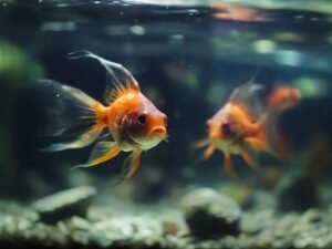 small fish in the aquarium