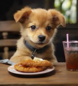 cachorro comendo jerimum
