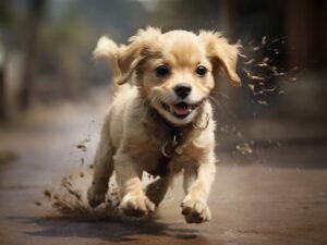 cachorro correndo