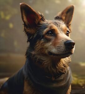 cachorro com dente quebrado