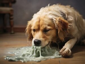 cachorro vomitando