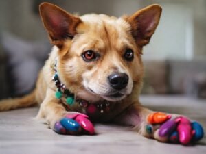 cachorro com unhas grandes
