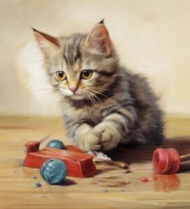 gato brincando