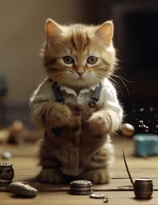 gato adotado