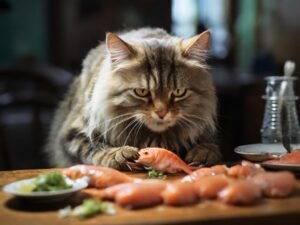 gato comendo peixe