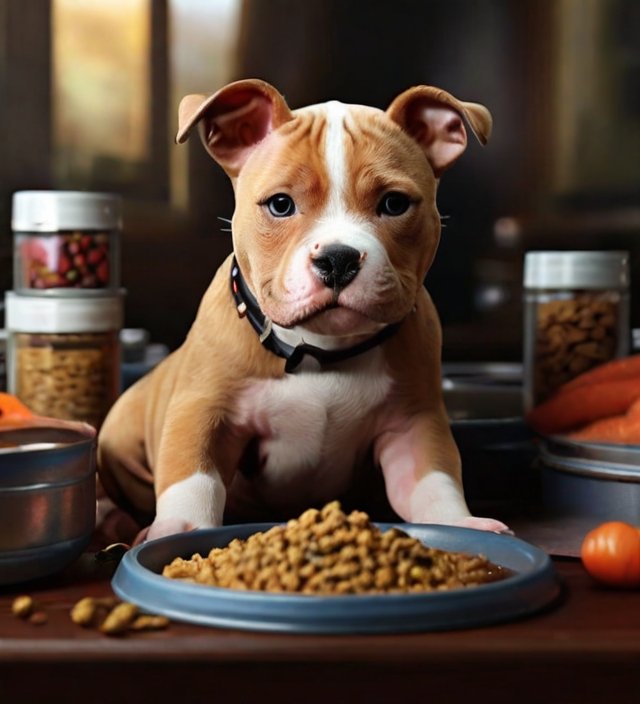 American Staffordshire Terrier puppy food