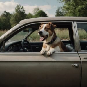 A melhor maneira de conter um cão no seu carro para sua segurança
