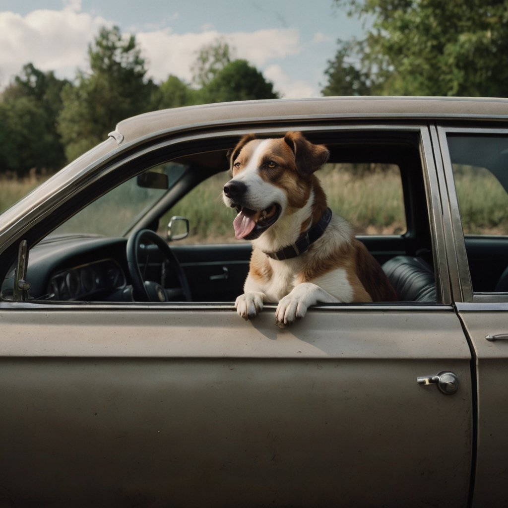 A melhor maneira de conter um cão no seu carro para sua segurança