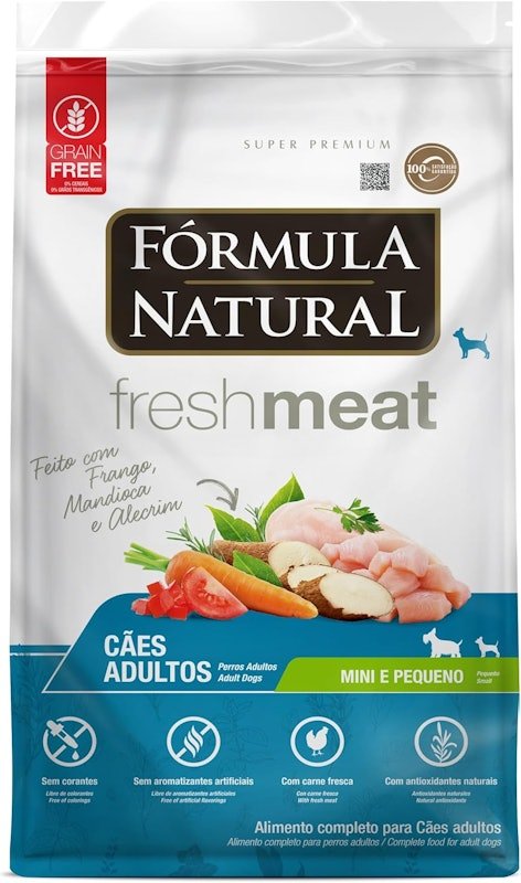 FÓRMULA NATURAL Fórmula Natural | Carne Fresca Super Premium Cães Adultos Tamanhos Mini e Pequeno