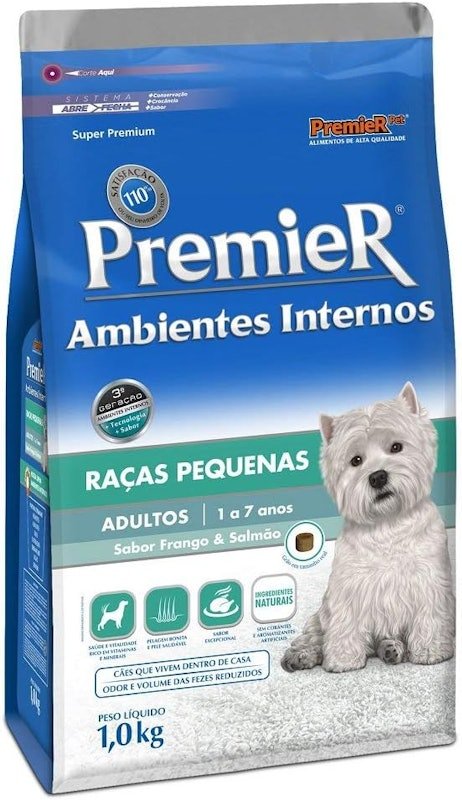 PREMIER PETPremieRpet| PremieR(r) Ambientes Internos Cães Adultos Pequenos Frango e Salmão