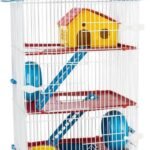 JEL PLAST GAIOLA HAMSTER 3 ANDARES COMPLETA TETO PLÁSTICO