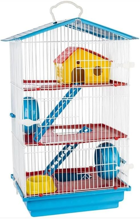 JEL PLAST GAIOLA HAMSTER 3 ANDARES COMPLETA TETO PLÁSTICO