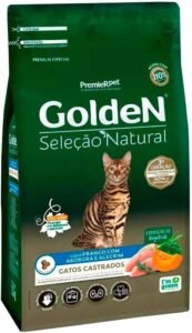 PRIME PET GoldeN Premium Seleção Natural Gatos Castrados - Galinha Abóbora e Alecrim