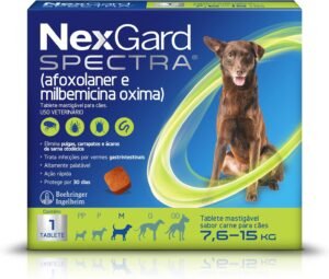 NexGard Spectra Antipulgas e Carrapatos e Vermífugo para Cães