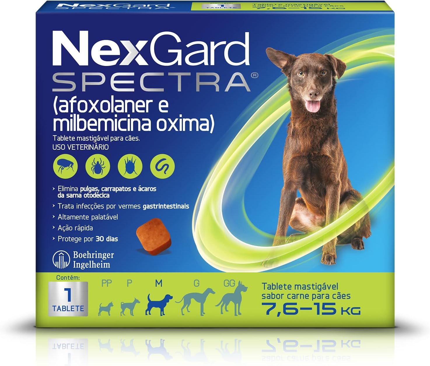 NexGard Spectra Antipulgas e Carrapatos e Vermífugo para Cães